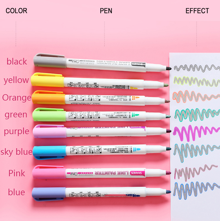 Fineliner Pens Set 10 Colored Pens 0.38 mm Pens Fine Point Perfect for ...